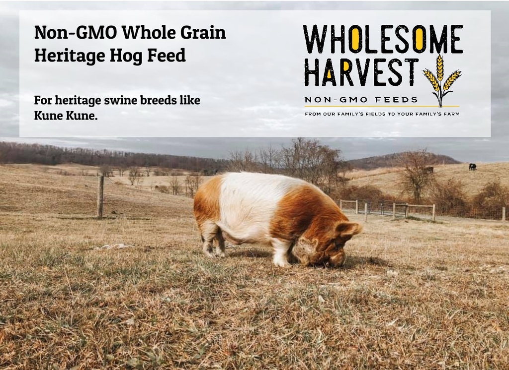 Wholesome Harvest Whole Grain Heritage Hog Feed 40lbs