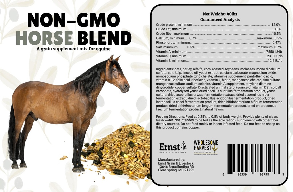 Wholesome Harvest Horse Blend 40lbs