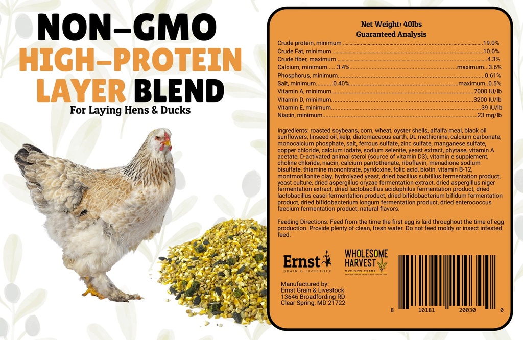 Wholesome Harvest High Protein Layer Blend