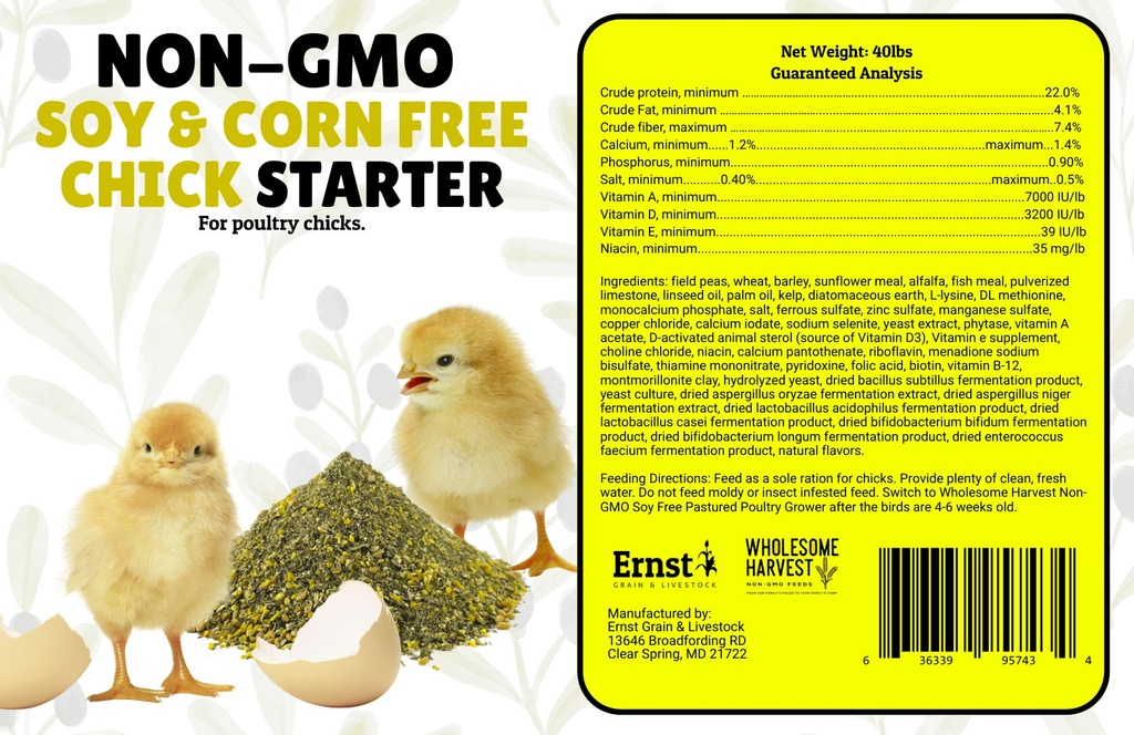 Wholesome Harvest Soy-Free Corn-Free Chick Starter