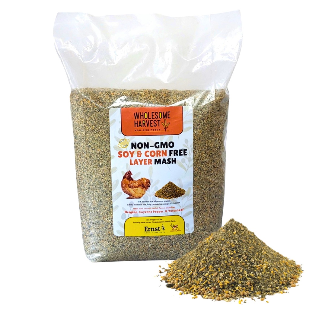 [42992] Wholesome Harvest Soy Free-Corn Free Layer Mash (10lb)